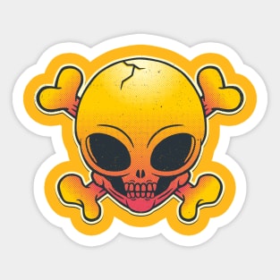 Alien Skull Sticker